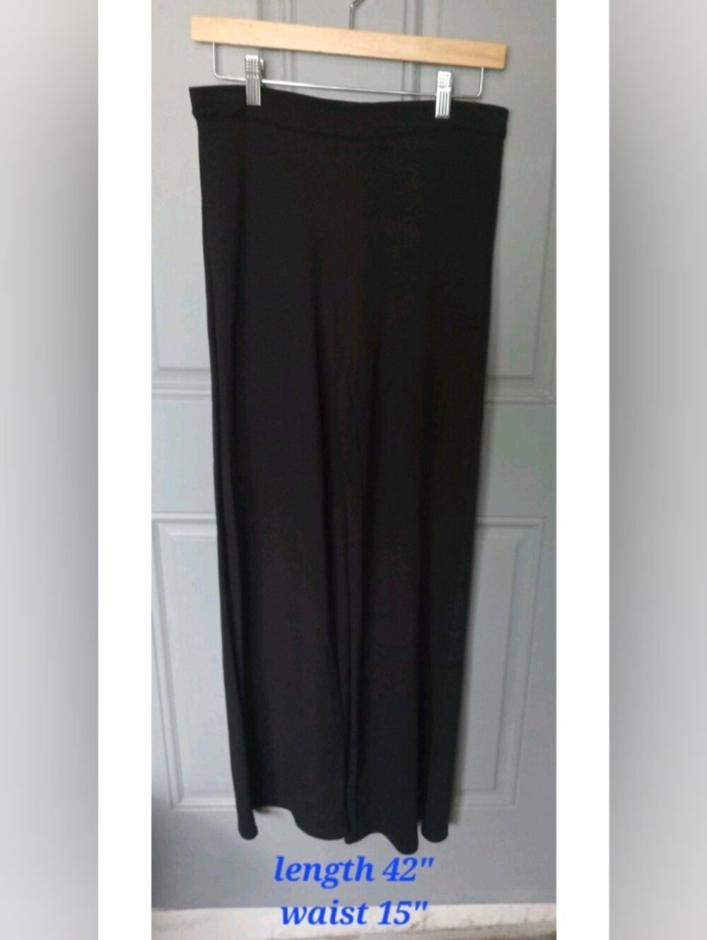 HUE Black Wide Leg Palazzo Pants